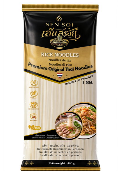 Premium Rice Noodles | Grösse M | 60x200g | Blockform