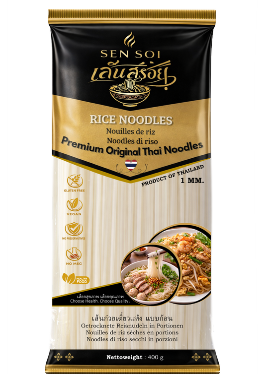 Premium Rice Noodles | Grösse S | 60x200g | Geschnitten