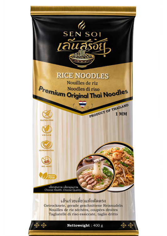 Premium Rice Noodles | Grösse S | 60x200g | Geschnitten