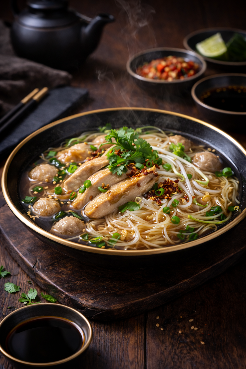 Premium Rice Noodles | Grösse S | 60x200g | Blockform